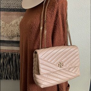 SOLD OUT Kira Chevron Leather crossbody bag.